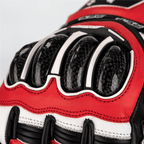 RST Motorcycle Race | Road Leather Gloves - Tractech Evo CE (Red/White/Black)