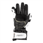 RST Motorcycle Race | Road Leather Gloves - Tractech Evo CE (White/Black)