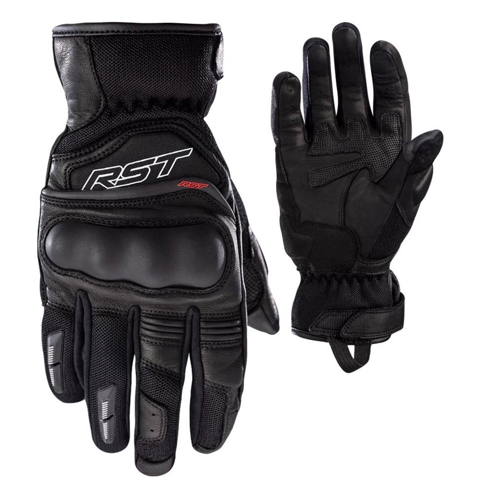 RST Motorcycle Vented Short Gloves - Urban Air 3 Mesh (Black / Black)