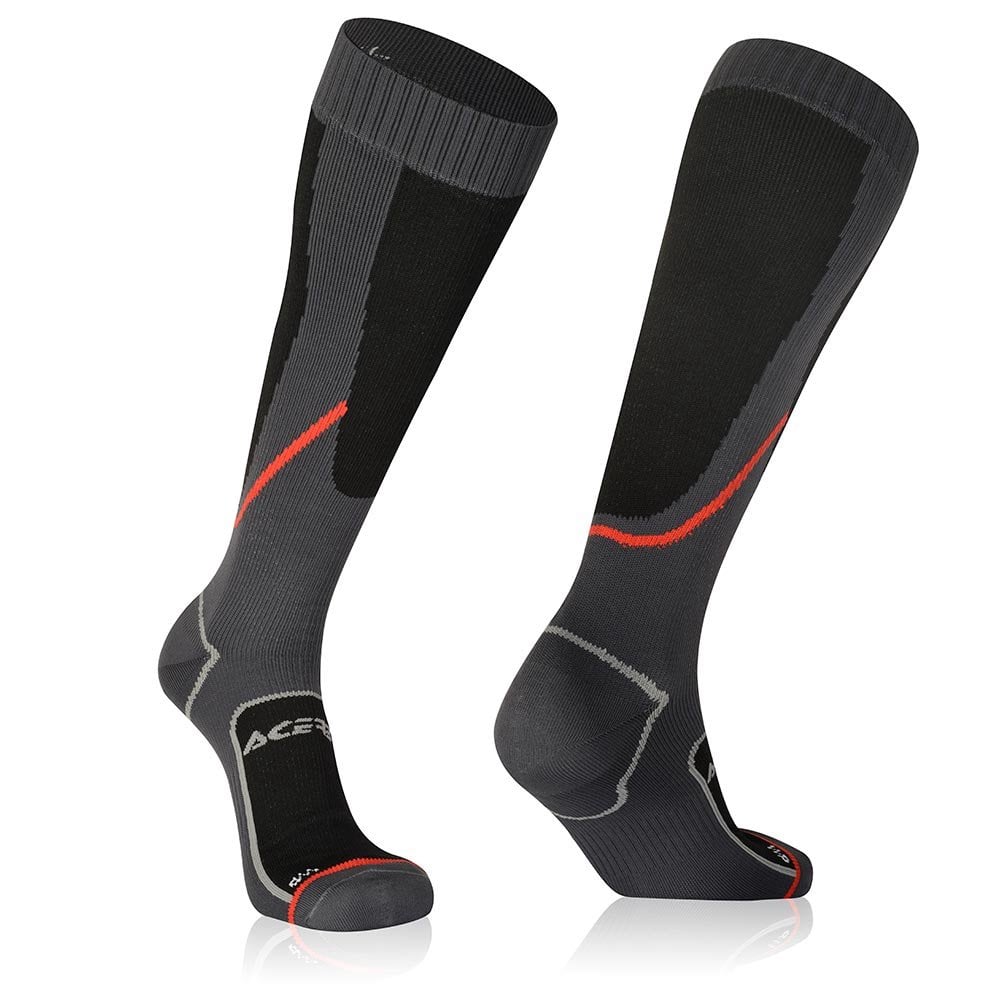 Acerbis - Socks - No-Wet Waterproof - Black/Grey