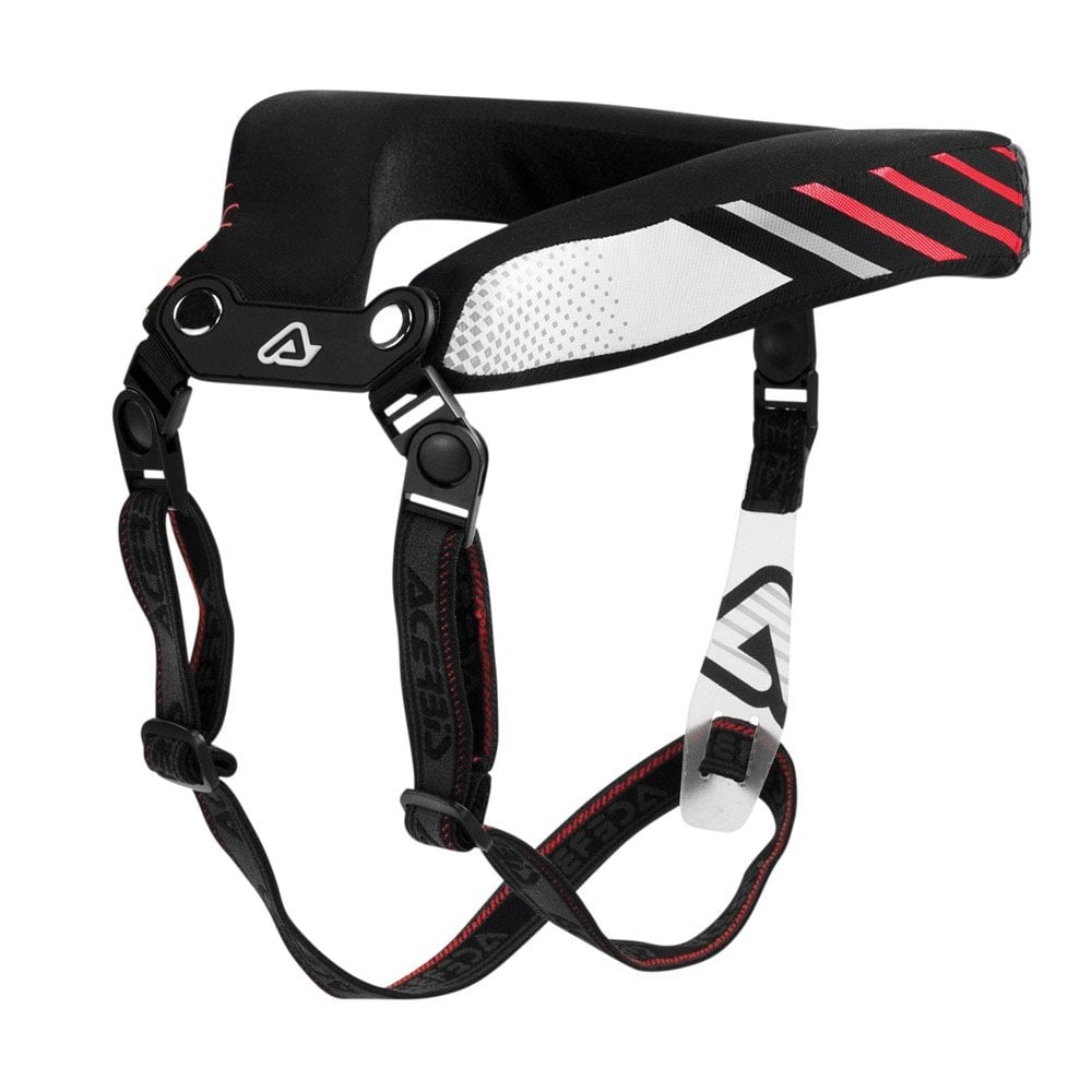 Acerbis (Youth Armour) Race Neck Collar w/Straps (Black/Red)