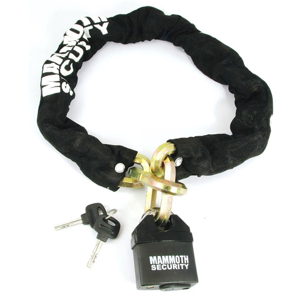 Mammoth (Security) Lock & Chain - 12mm Hexagonal Link - 1.0m