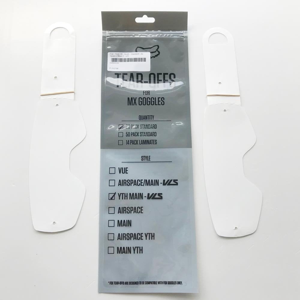 Fox (Spares) Tear-Offs (Youth)