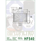 Hiflo Oil Filter - HF540