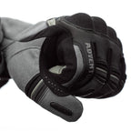 RST Motorcycle Touring Leather Short Glovess - Adventure X CE (Grey / Silver)