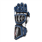 RST Motorcycle Race | Road Leather Gloves - Tractech Evo CE (Blue/Black)