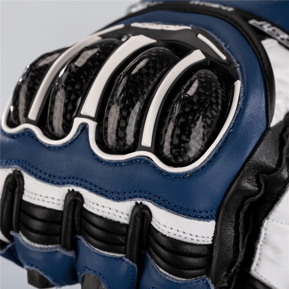 RST Motorcycle Race | Road Leather Gloves - Tractech Evo CE (Blue/Black)