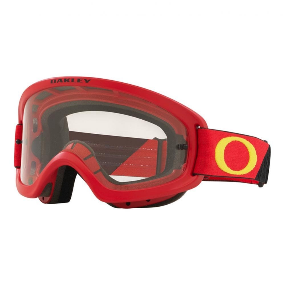 Oakley (SALE) Youth Goggles - O-Frame XS 2.0 Pro - Heritage (Red/Yellow) Polycarbonate Clear Lens