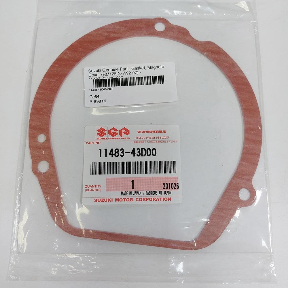 Suzuki Genuine Part - Gasket, Magneto Cover (RM125 N-V/92-97) - 11483-43D00-000