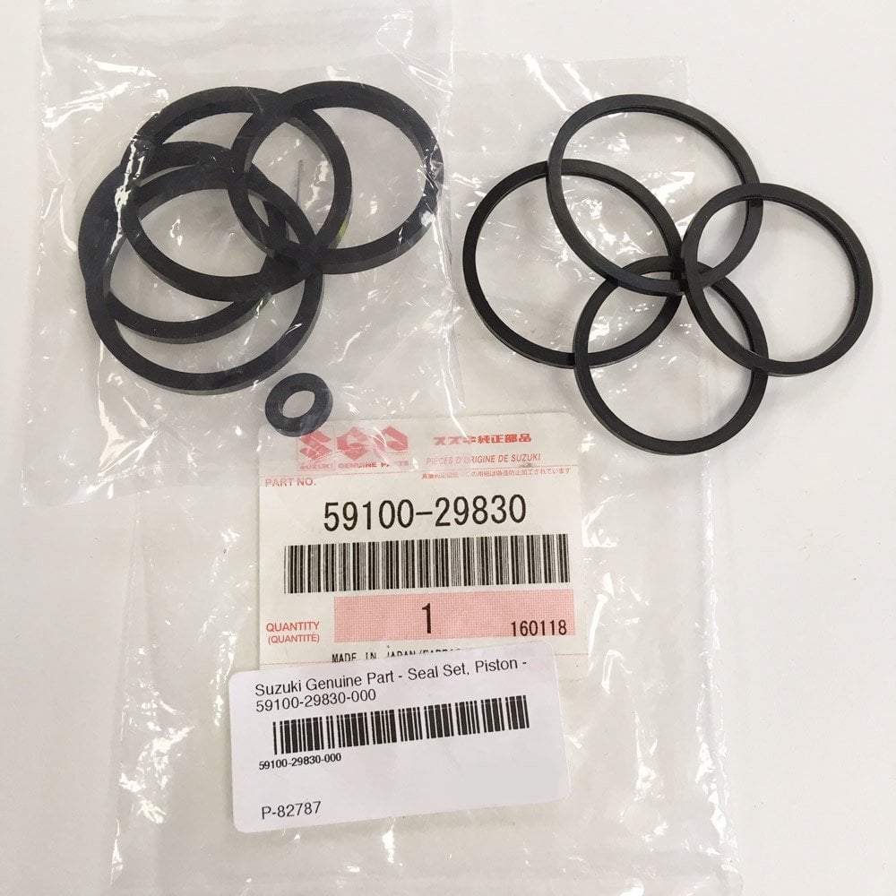 Suzuki Genuine Part - Seal Set, Front Piston (GSX-R600/750 K4-K7, GSX-R1000 K5-K8, SV1000 K6-K7) - 59100-29830-000