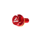 Apico - Magnetic Sump Plug & Washer - M8 x 20mm x 1.25 - CRF250 10-17, CRF450 09-16, RMZ250 13-27, RMZ450 08-27, RMX450 17-19, DRZ400 01-23 - Red