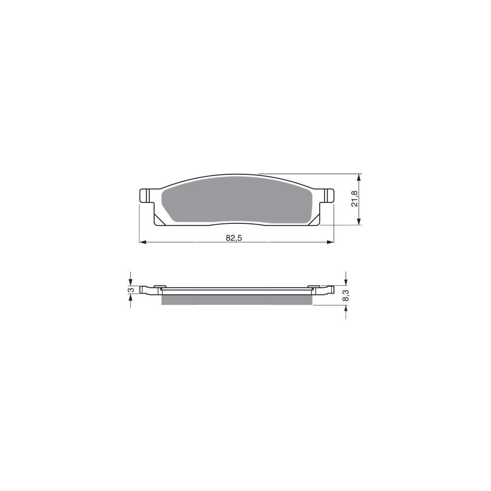 Gold Fren - Brake Pads - GF034 (FA119)