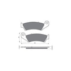 Gold Fren - Brake Pads - GF041 (FA185)