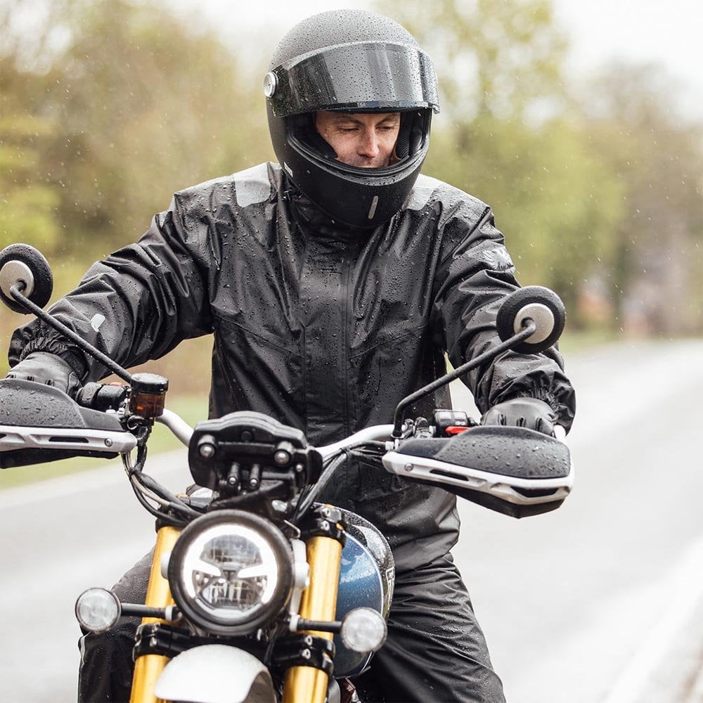 Merlin (SALE) Waterproof Over Jacket Platinum (Laminate) Black