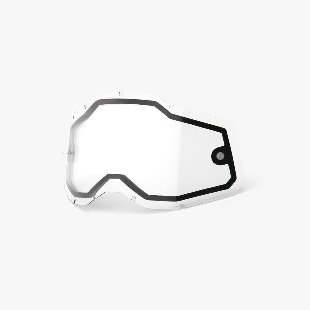 100% (Spares) Lens - Accuri-2/Strata-2/Racecraft-2 (Dual/Enduro) - Clear