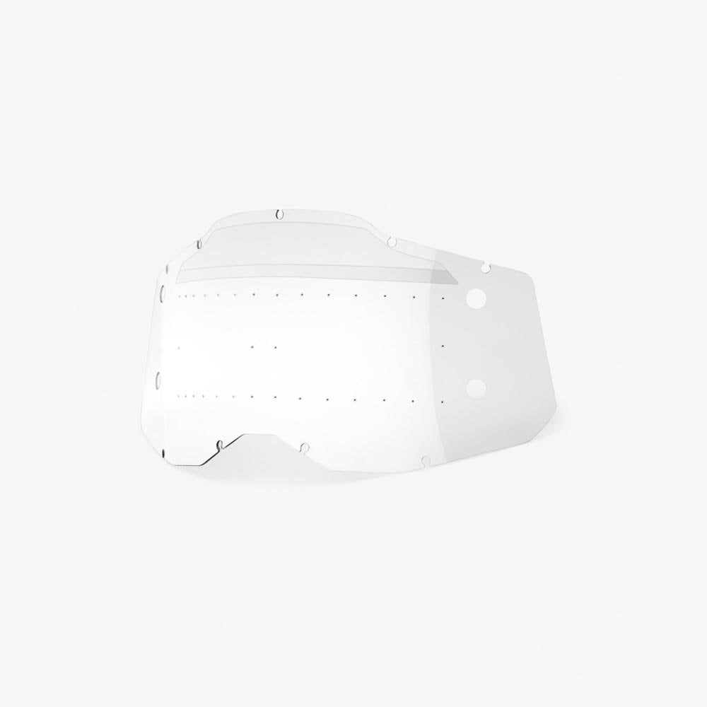 100% (Spares) Lens + Mud Flap/Strip - FORECAST - Accuri-2/Racecraft-2/Strata-2 - Tint - Clear Bumps
