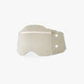 100% (Spares) Lens + Mud Flap/Strip - FORECAST - Accuri-2/Racecraft-2/Strata-2 - Tint - Grey Bumps