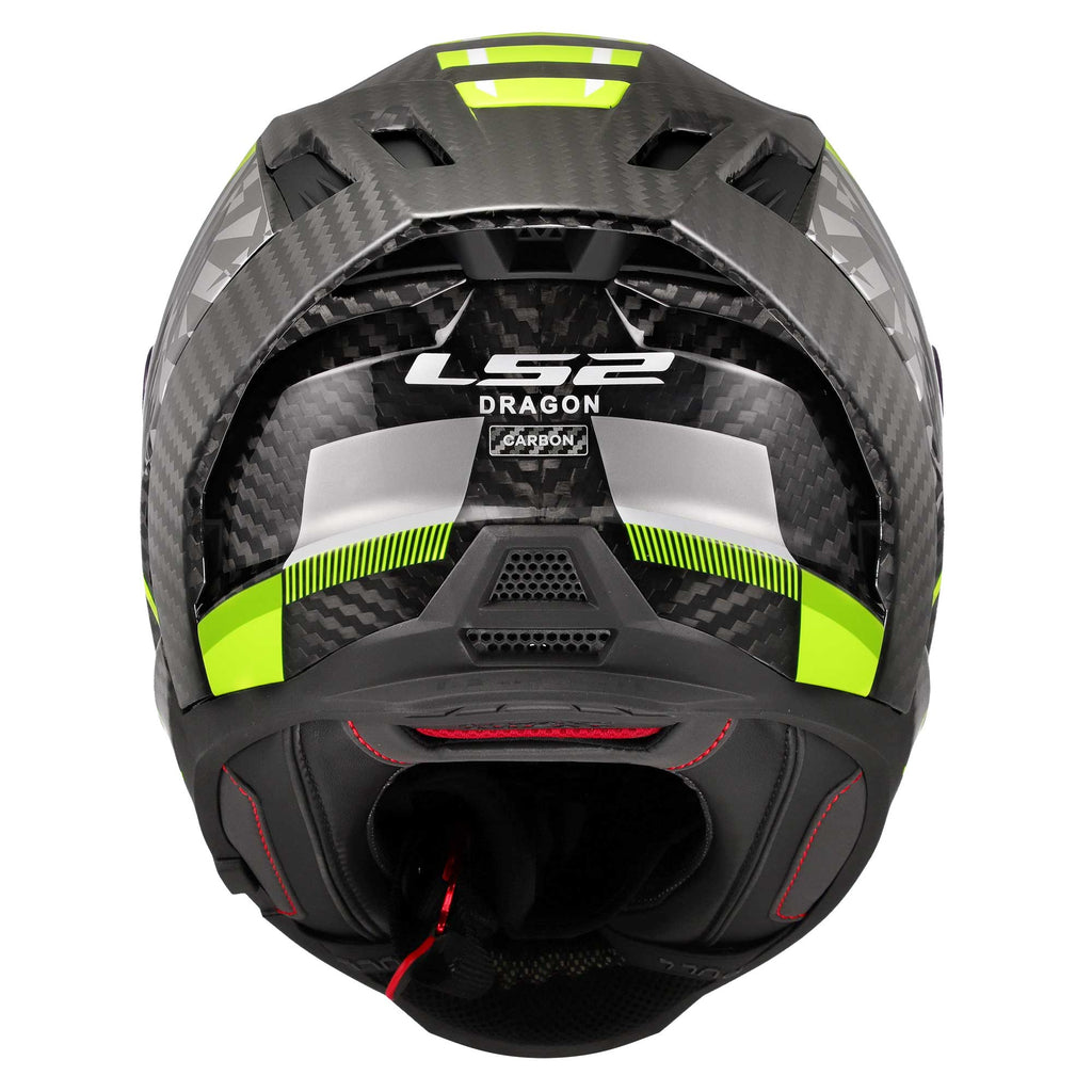 LS2 FF807 Dragon Full Face Road Helmet Trax (Hi Vis Yellow)
