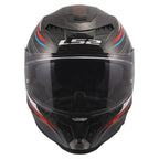 LS2 FF807 Dragon 6k Carbon SUBIC Motorcycle Road Helmet (White/Blue/Red)