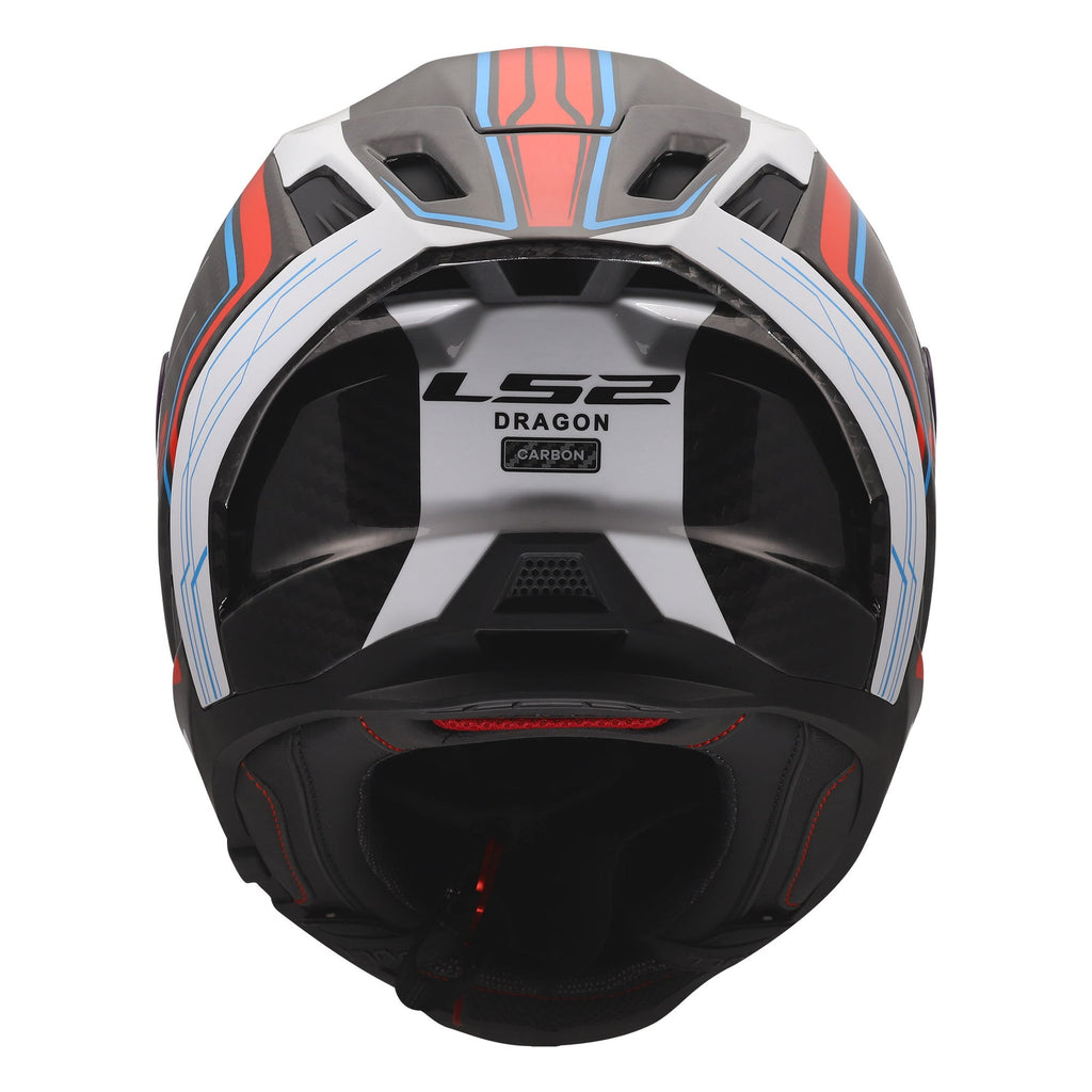LS2 FF807 Dragon Full Face Road Helmet Subic (White/Blue/Red)