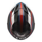 LS2 FF807 Dragon 6k Carbon SUBIC Motorcycle Road Helmet (White/Blue/Red)