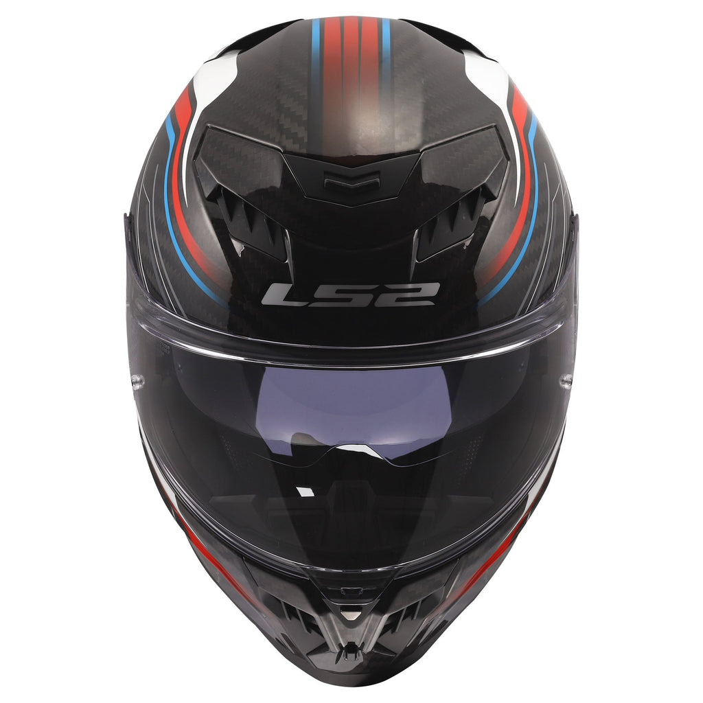 LS2 FF807 Dragon Full Face Road Helmet Subic (White/Blue/Red)