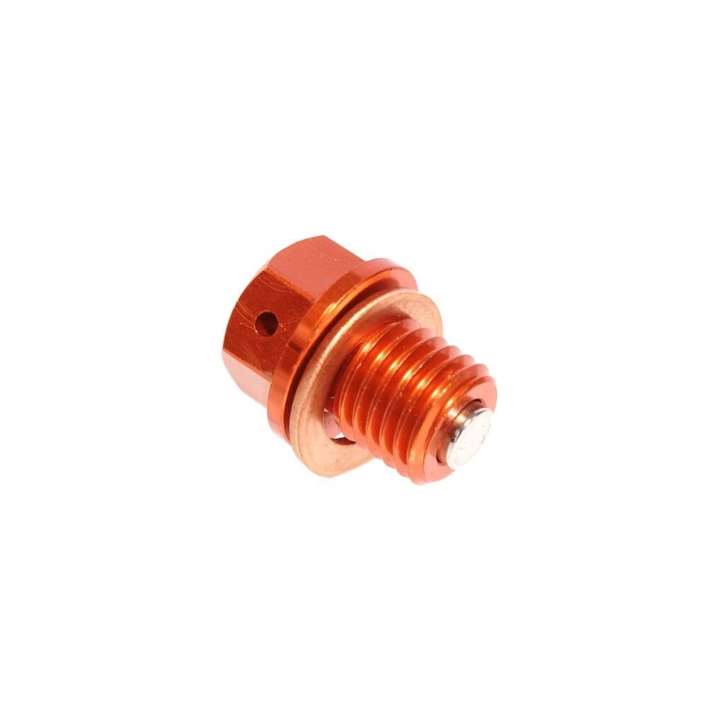 Apico - Magnetic Sump Plug w/Washer - M12 x 12mm x 1.5 - KTM SX50/65/85, SX/SXF/EXC/EXCF 125-530 All, FREERIDE 250F/R, FREERIDE 350, Husqvarna TC50/65/85 18-23, TC/FC/TE/FE 125-450, TX/FX 125-450, Gas Gas 50-450 21-23