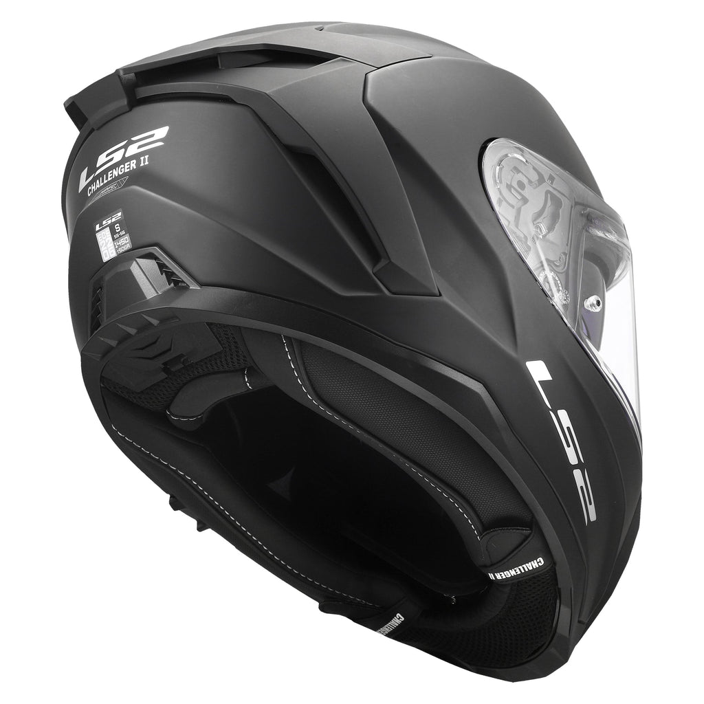 LS2 FF817 Challenger 2 Full Face Road Helmet Solid (Matt Black)