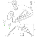 Suzuki Genuine Part - Front Cushion, Fuel Tank (LT50 K1-K2 ATV) - 09329-10005-000