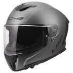 LS2 Motorcycle Road Helmet - FF820 Rapid 3 Solid (Matt Titanium)