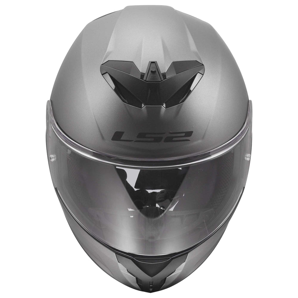 LS2 Motorcycle Road Helmet - FF820 Rapid 3 Solid (Matt Titanium)