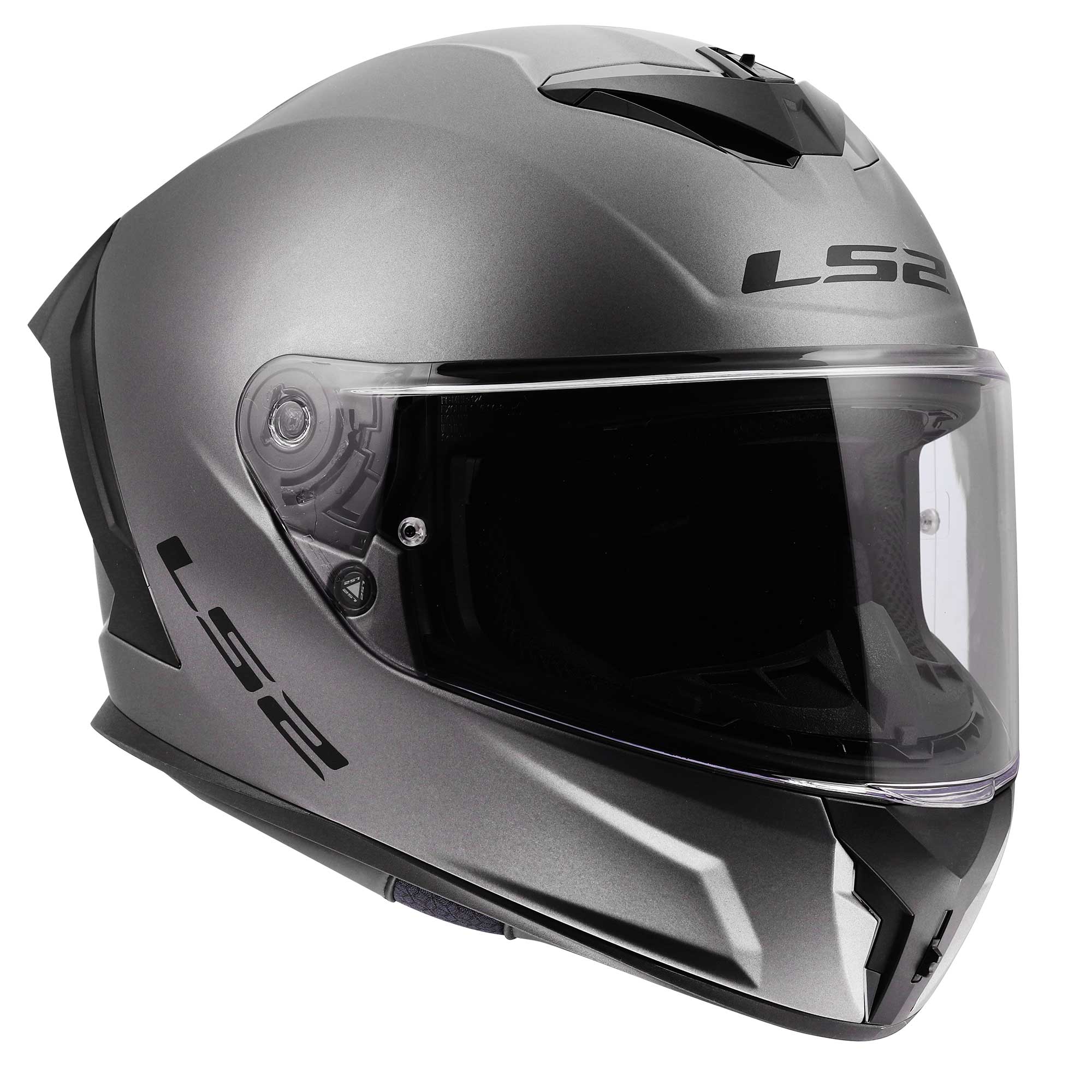 LS2 Motorcycle Road Helmet - FF820 Rapid 3 Solid (Matt Titanium)