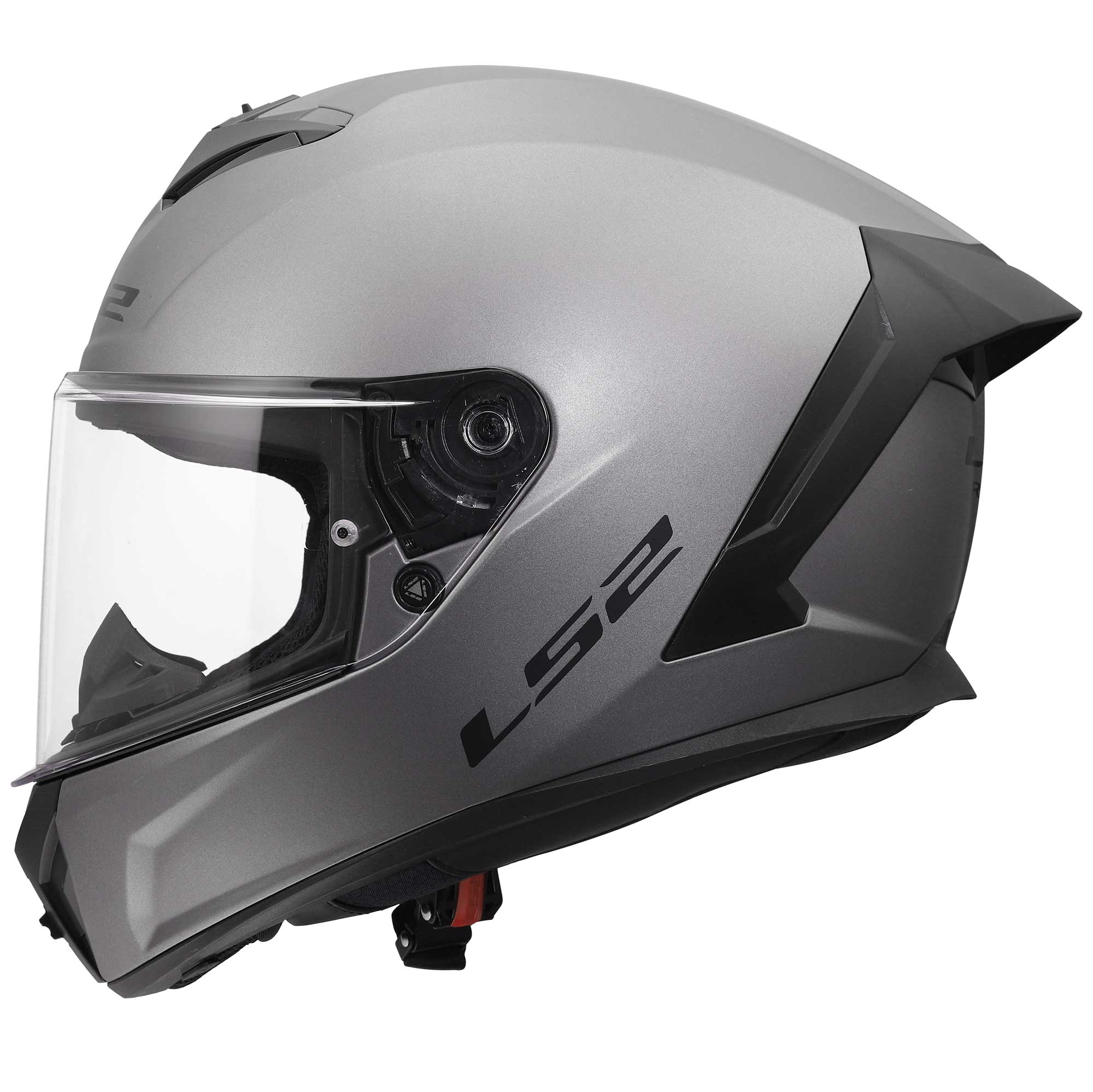 LS2 Motorcycle Road Helmet - FF820 Rapid 3 Solid (Matt Titanium)