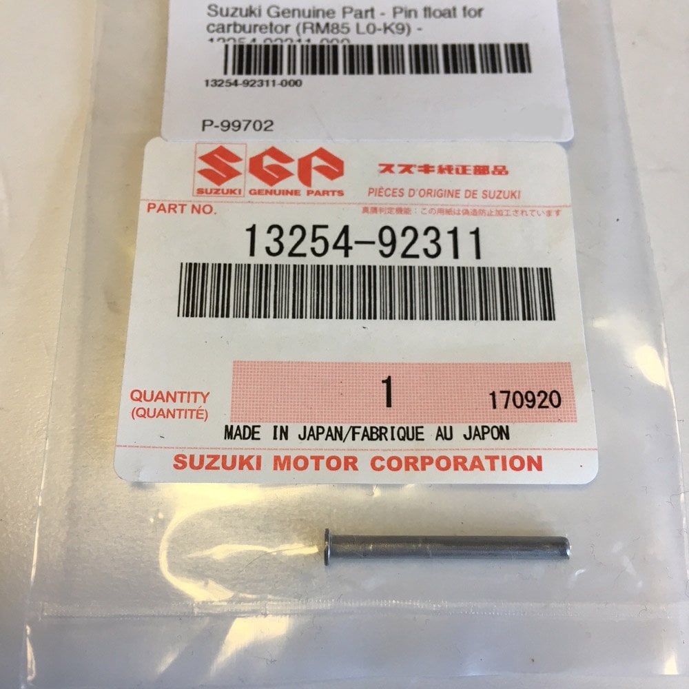 Suzuki Genuine Part - Carb Float Pin (RM85 02-23) - 13254-92311-000