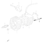 Suzuki Genuine Part - Cylinder Stud Bolt (LT50 ATV) - 09108-06108-000