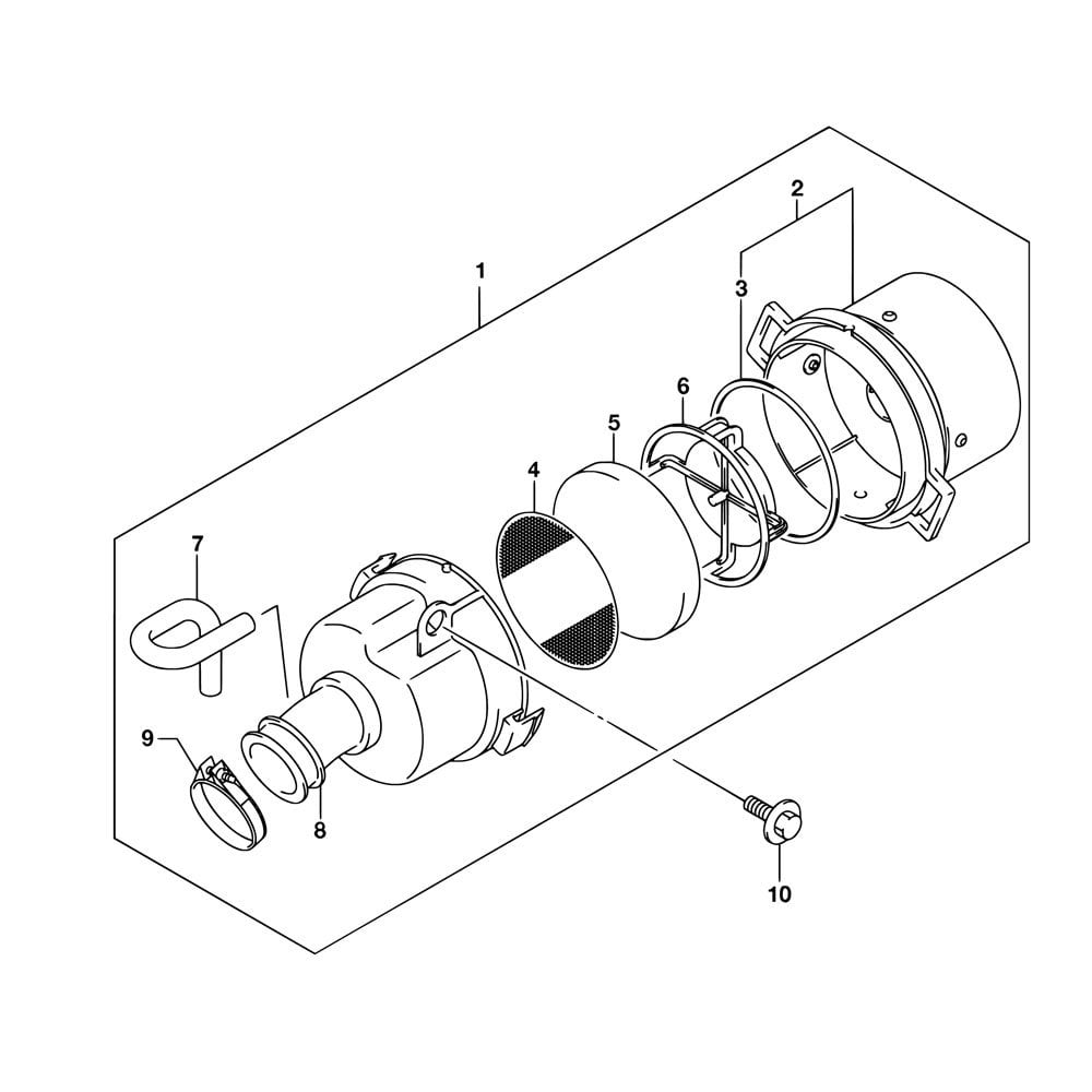 Suzuki Genuine Part - LT-Z50 K6-L8 Quad ATV Air Cleaner/Box/Filter Assy - 13700-43G00-000