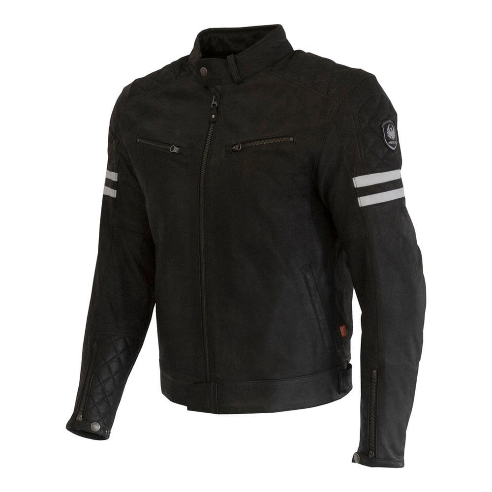 Merlin Hixon 2 D3O Motorcycle Leather Jacket (Black)