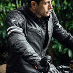 Merlin Hixon 2 D3O Motorcycle Leather Jacket (Black)