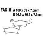 EBC - Brake Pads - FA618TT