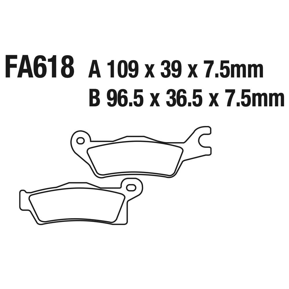 EBC - Brake Pads - FA618TT