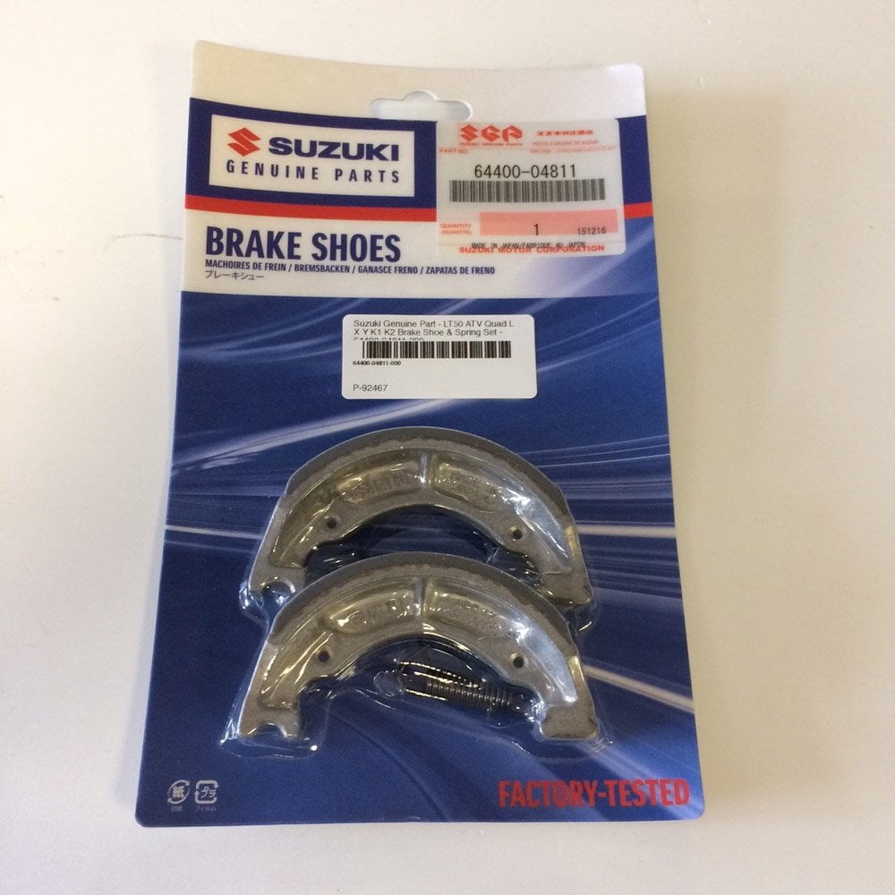 Suzuki Genuine Part - LT50 ATV Quad L X Y K1 K2 Brake Shoe & Spring Set - 64400-04811-000