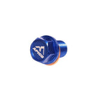 Apico - Magnetic Sump Plug & Washer - M12 x 15mm x 1.5 - CR80 83-02, CR85 03-07, CR125/250 83-07, CR500 83-01, CRF250L 12-23, CRF1000L 16-17, XR250 95-07, XR400 96-04, XR600 90-00, XR650 00-06, YZ250 97-27, YZ250X 16-27, WR250R/X 07-18 - Blue
