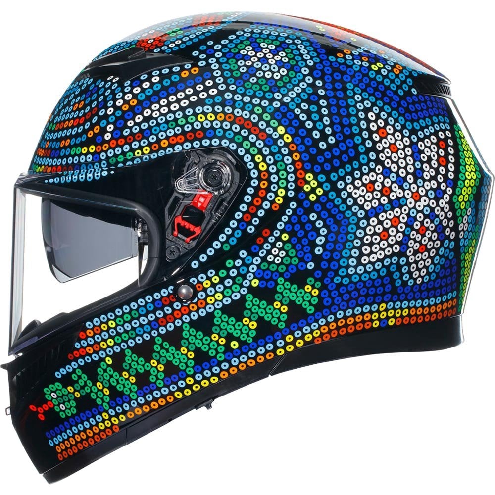 AGV (2025) Helmet - K3 Rossi Winter Test 2018 (Mosaic)
