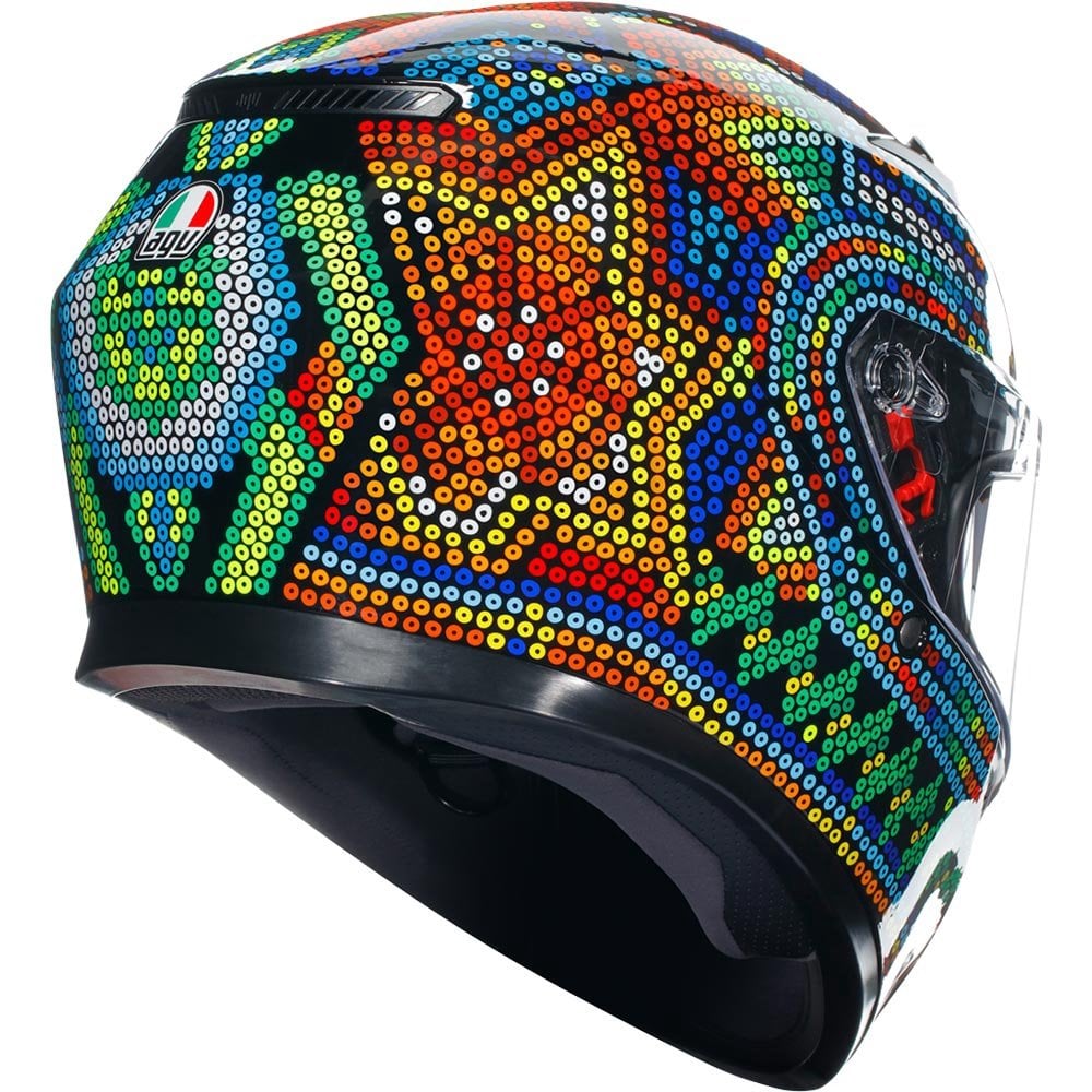 AGV (2025) Helmet - K3 Rossi Winter Test 2018 (Mosaic)