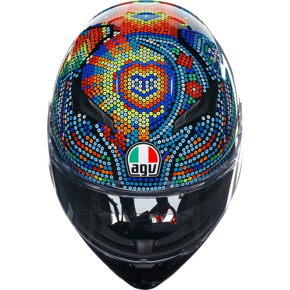 AGV (2025) Helmet - K3 Rossi Winter Test 2018 (Mosaic)