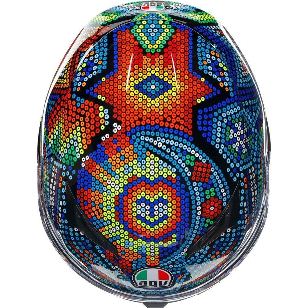 AGV (2025) Helmet - K3 Rossi Winter Test 2018 (Mosaic)