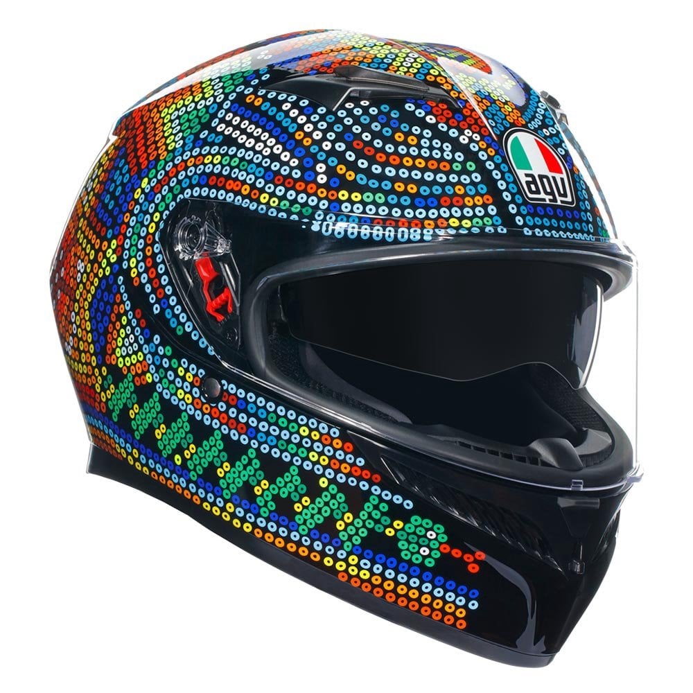 AGV (2025) Helmet - K3 Rossi Winter Test 2018 (Mosaic)
