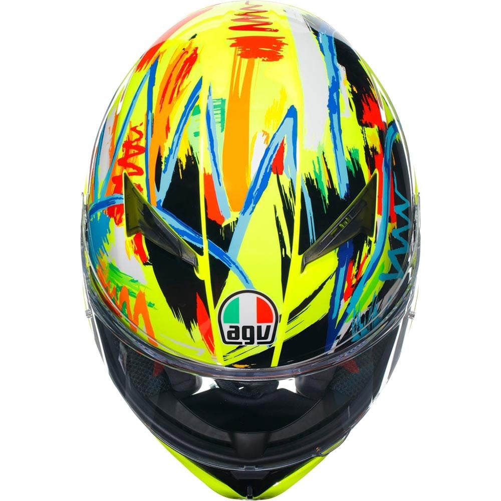 AGV (2025) Helmet - K3 Rossi Winter Test 2019 (Yellow)