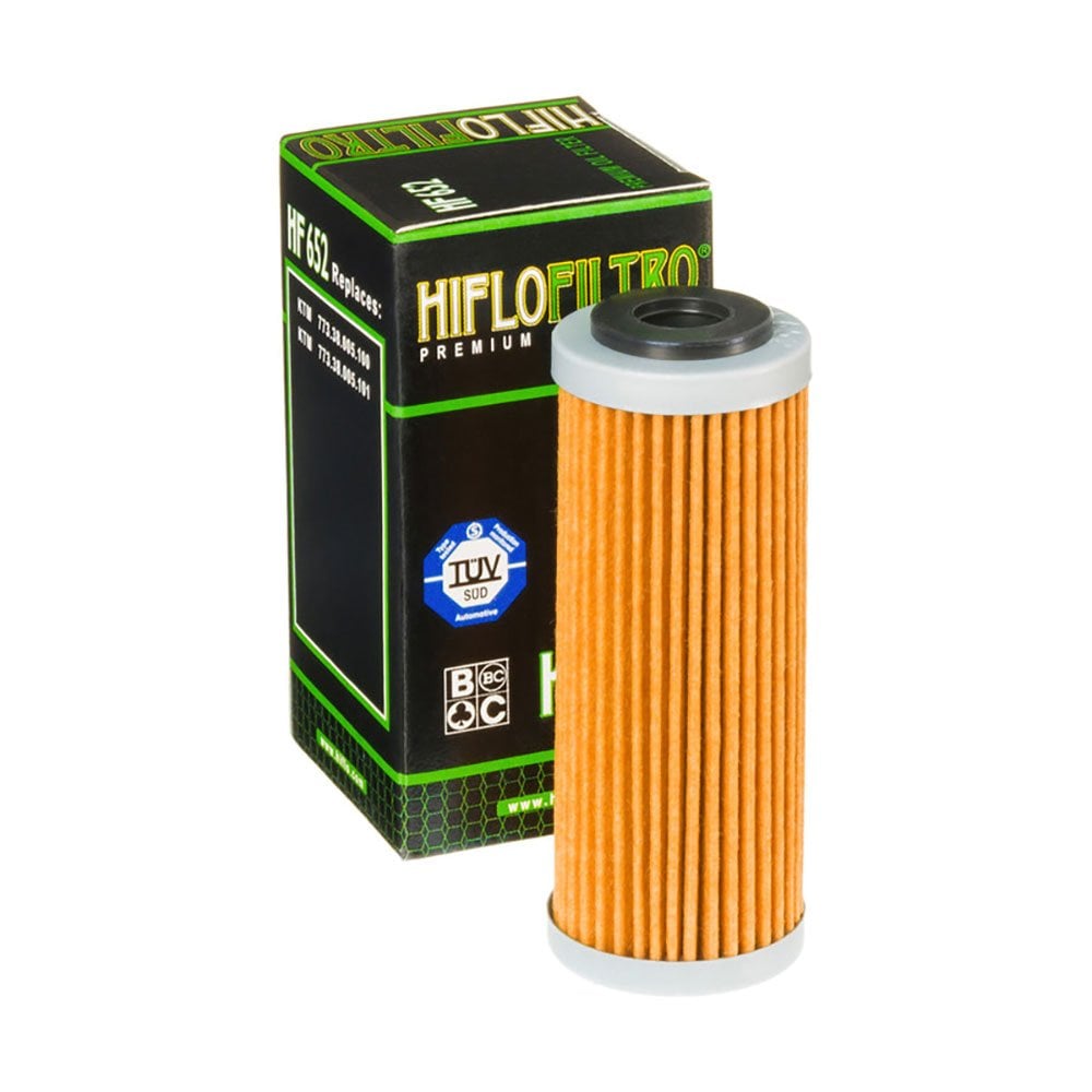 HiFlo Oil Filter - HF652 - KTM SXF250 13-26, SXF350 11-26, SXF450 07-12 & 16-26, EXCF250 13-26, EXCF350 12-26, EXCF450 09-11 & 17-26, EXCF500 17-26, Husqvarna FC250 14-26, FC350 15-26, FC450 16-26, FE250/350 14-26, FE450/501 17-26, Gas Gas 250-500 21-26