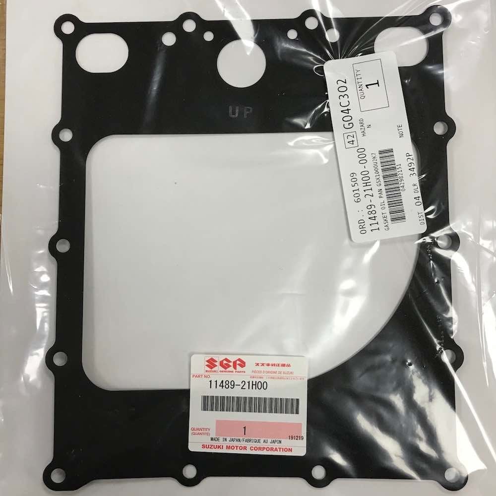 Suzuki Genuine Part - Oil Sump/Pan Gasket (GSXR1000 K7-K8, GSX-S1000 L6-M3, GSX-S750 L7-M1, GSX-S950 M3) - 11489-21H00-000